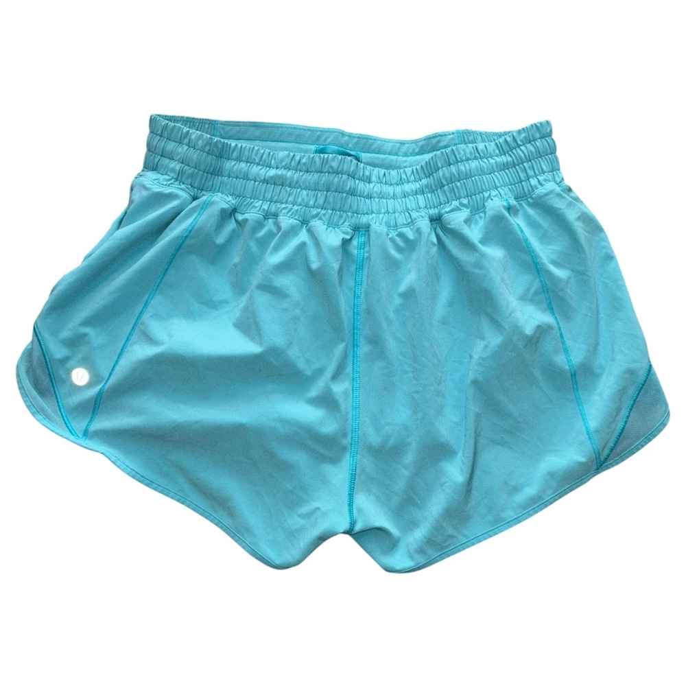 Lululemon 10 blue hotty hot running speed shorts